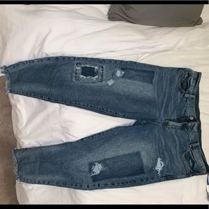 Gap patch boyfriend jeans